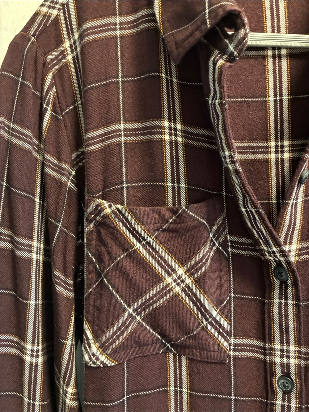 Sanctuary Plaid Button-Down Shirt - Size XS - Picture 3 of 8
